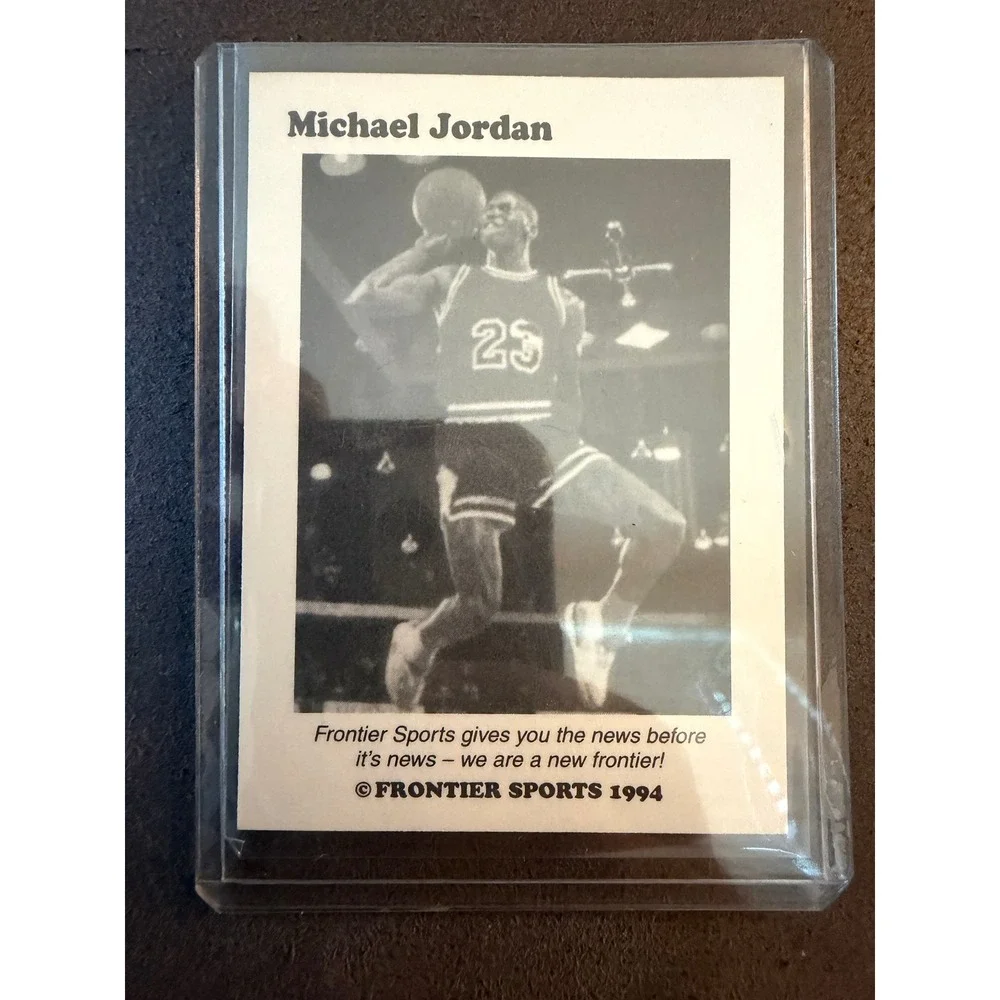 1994 Frontier Sports Michael Jordan Chicago Bulls Gold Foil Facsimile Sig Card